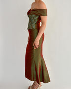 Two Pieces Set - Dark Olive, size 36