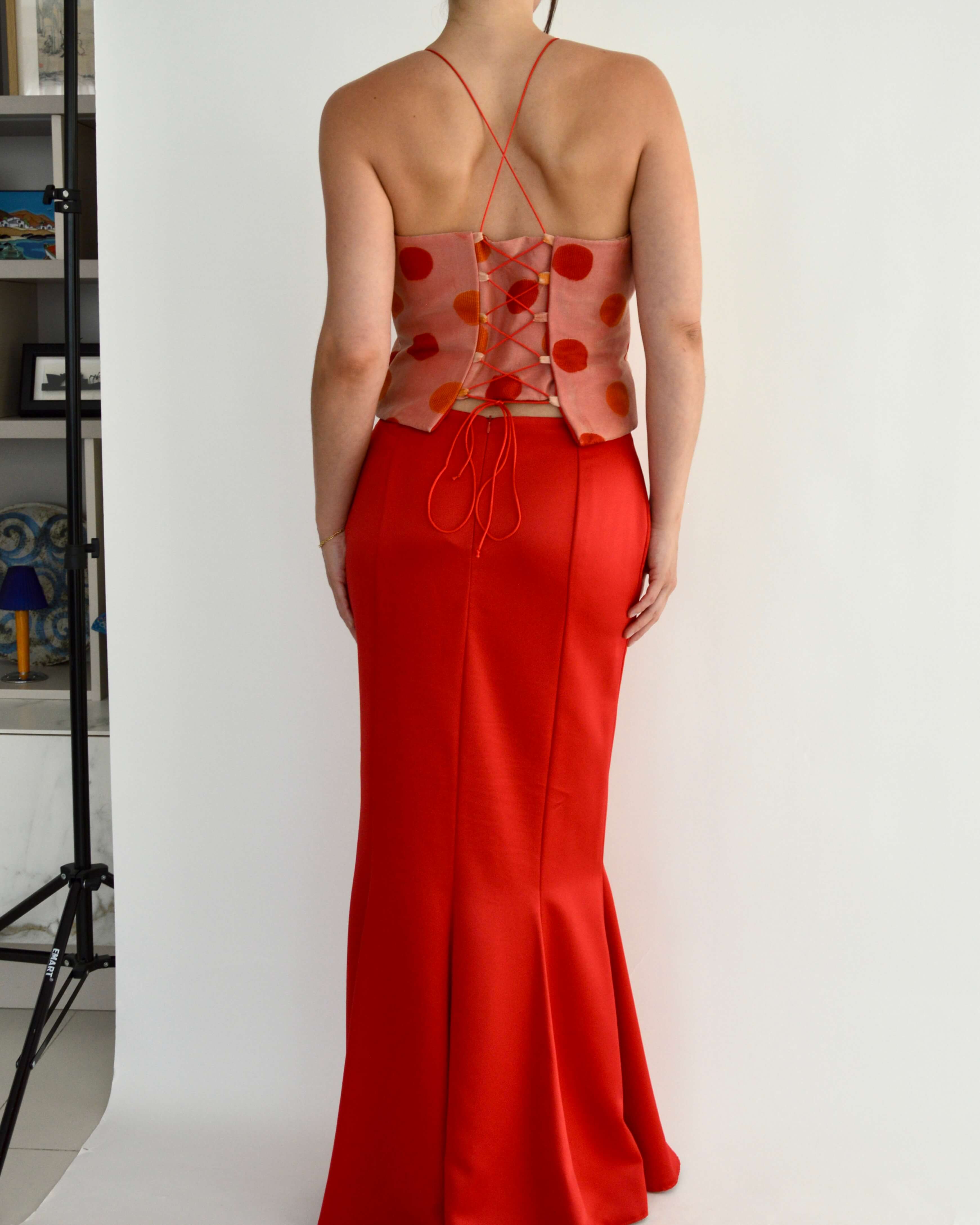 Two Pieces Set - Red & Pink, size 40