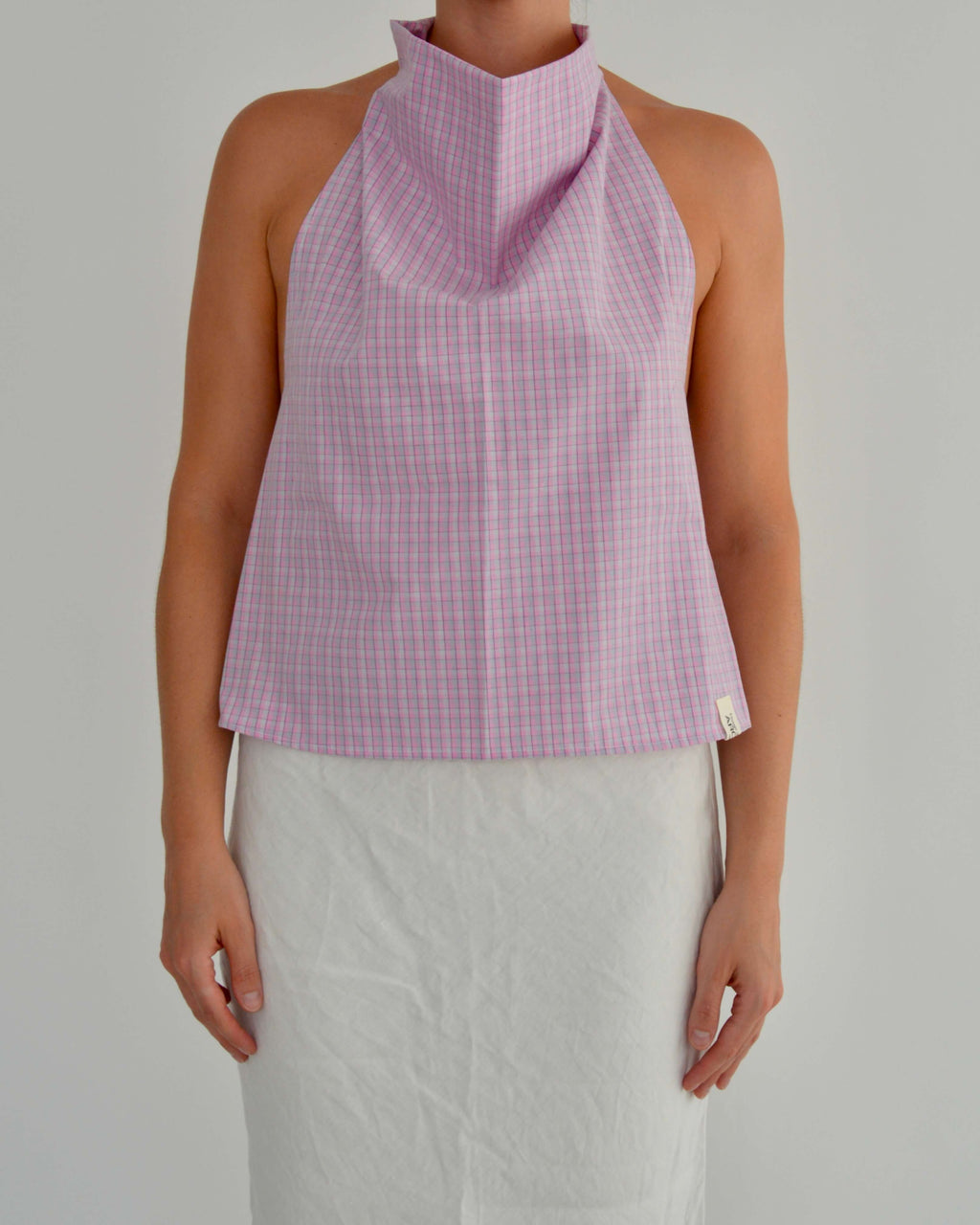 Halter Blouse - Pink Bubble (L)
