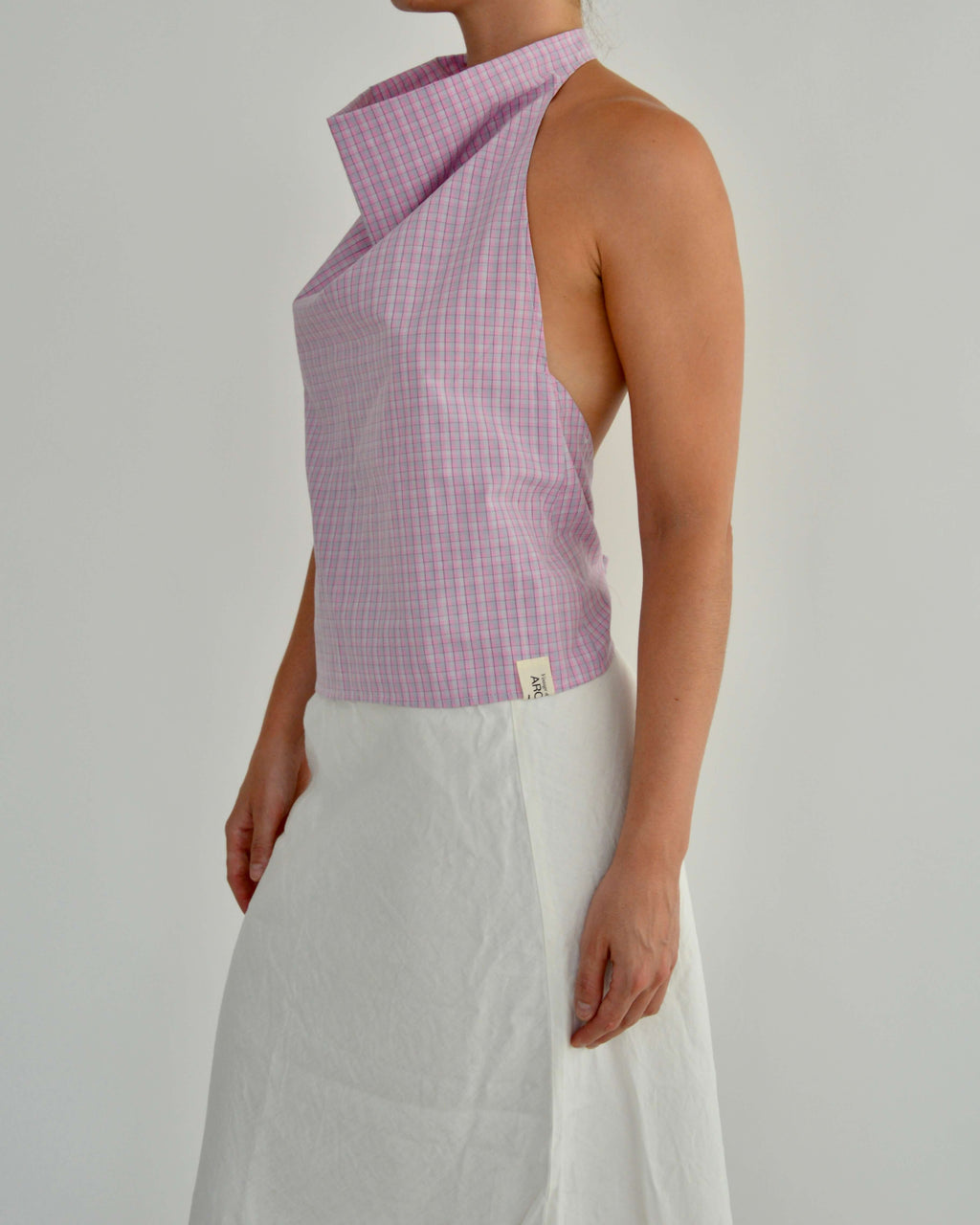 Halter Blouse - Pink Bubble (L)