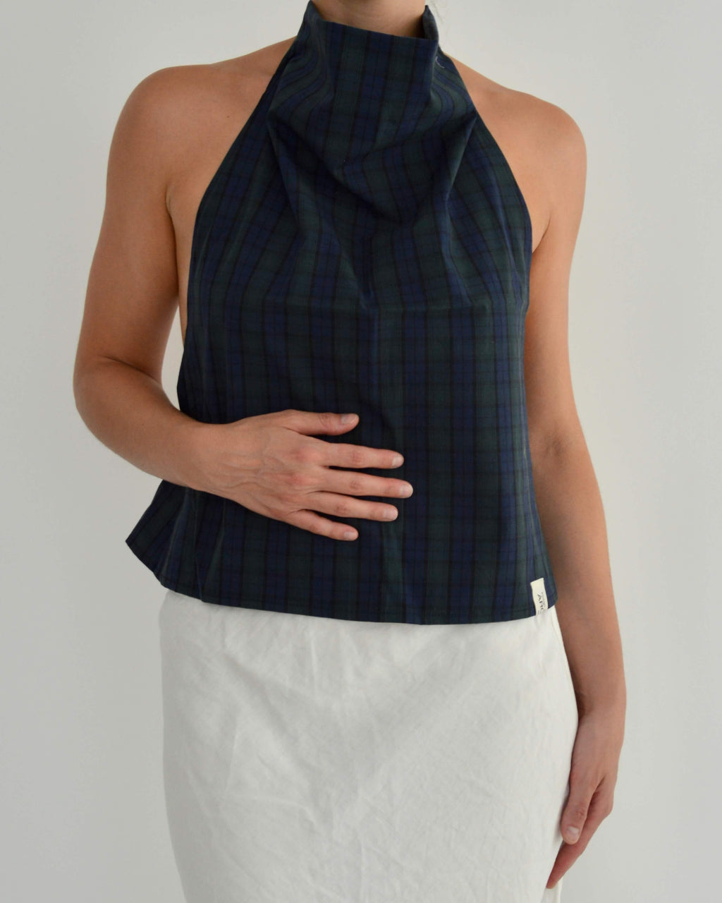 Halter Blouse - Oxford (S/M)