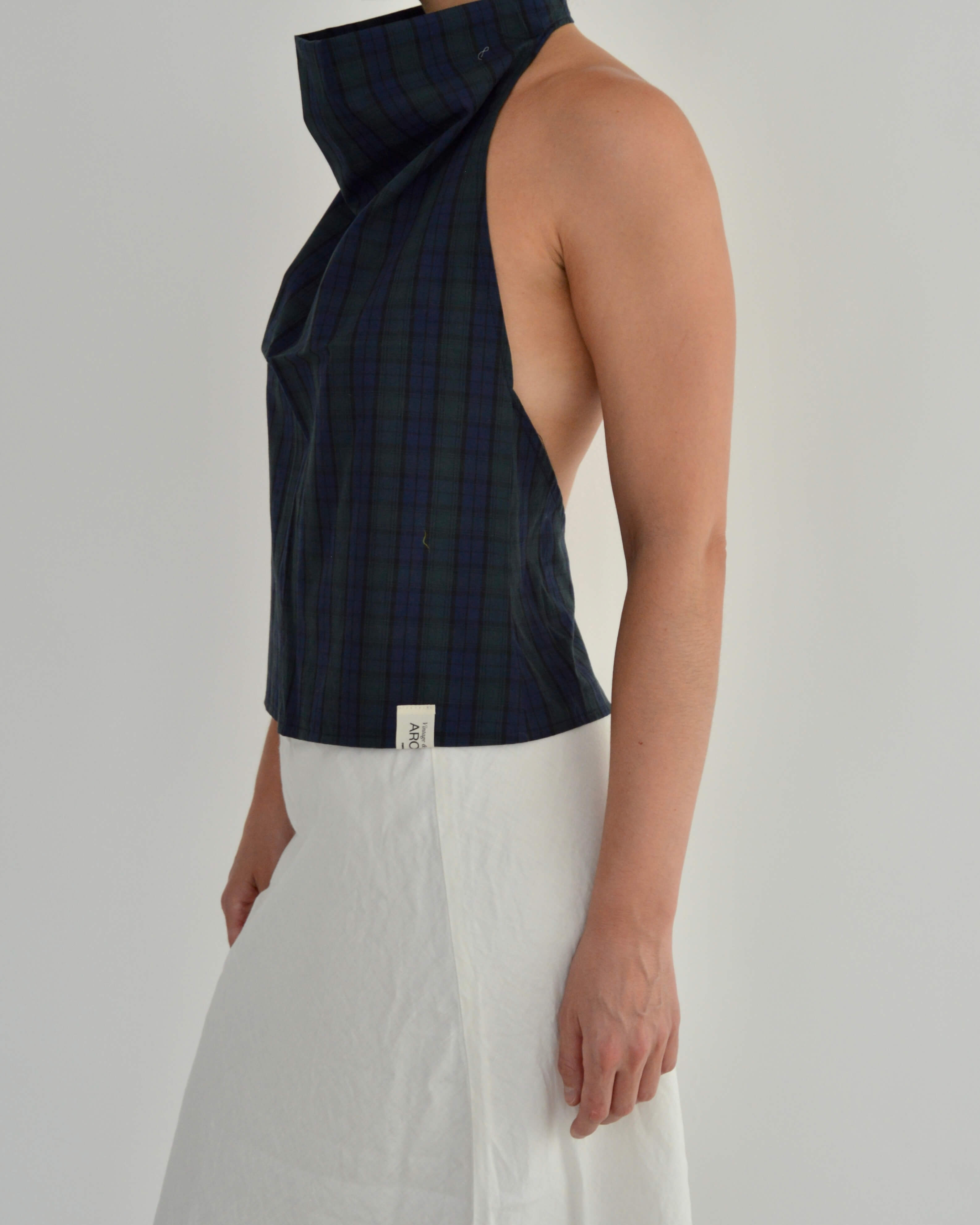 Halter Blouse - Oxford (S/M)