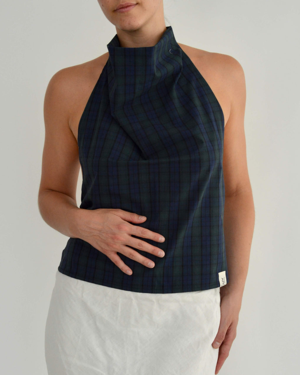 Halter Blouse - Oxford (S/M)