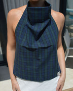 Halter Blouse - Oxford (S/M)