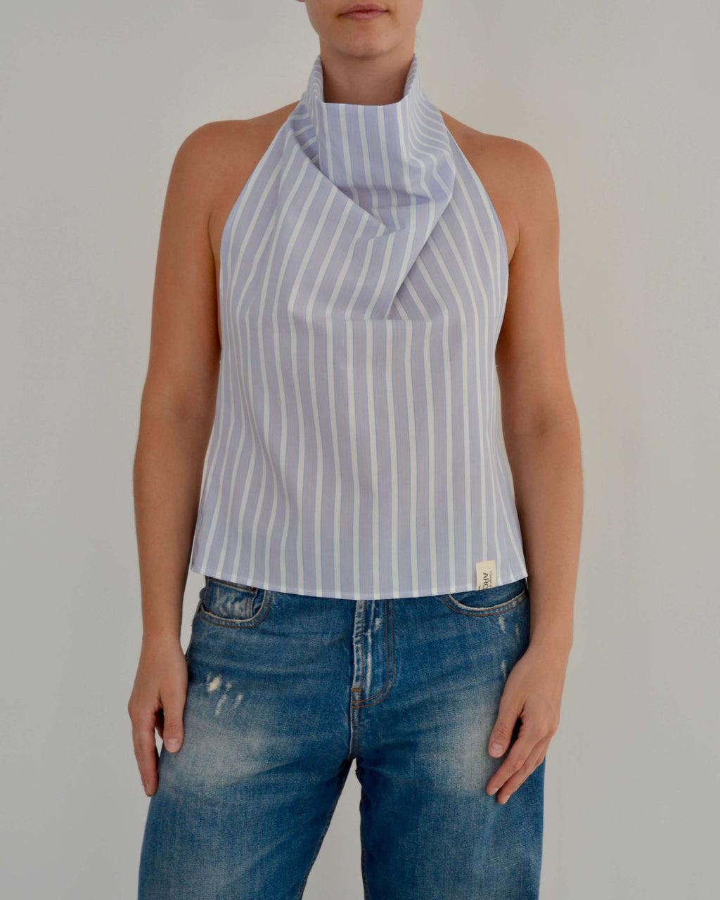 Halter Blouse - Light Blue (M)