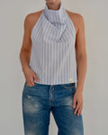 Halter Blouse - Light Blue (M)