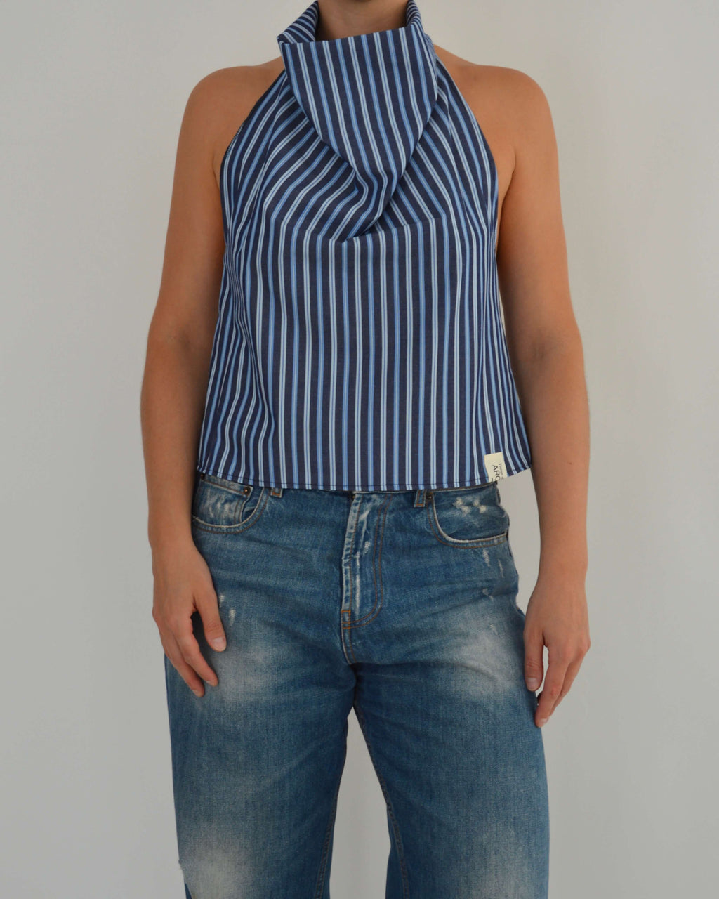 Halter Blouse - Dark Navy (S)