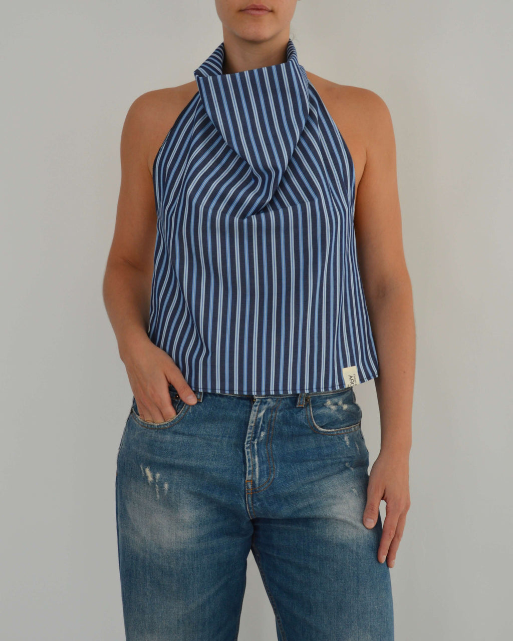 Halter Blouse - Dark Navy (S)