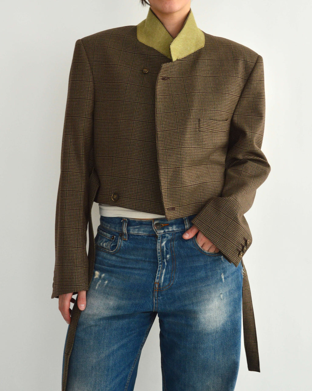 Tied-up Blazer - Checkred Green (M)