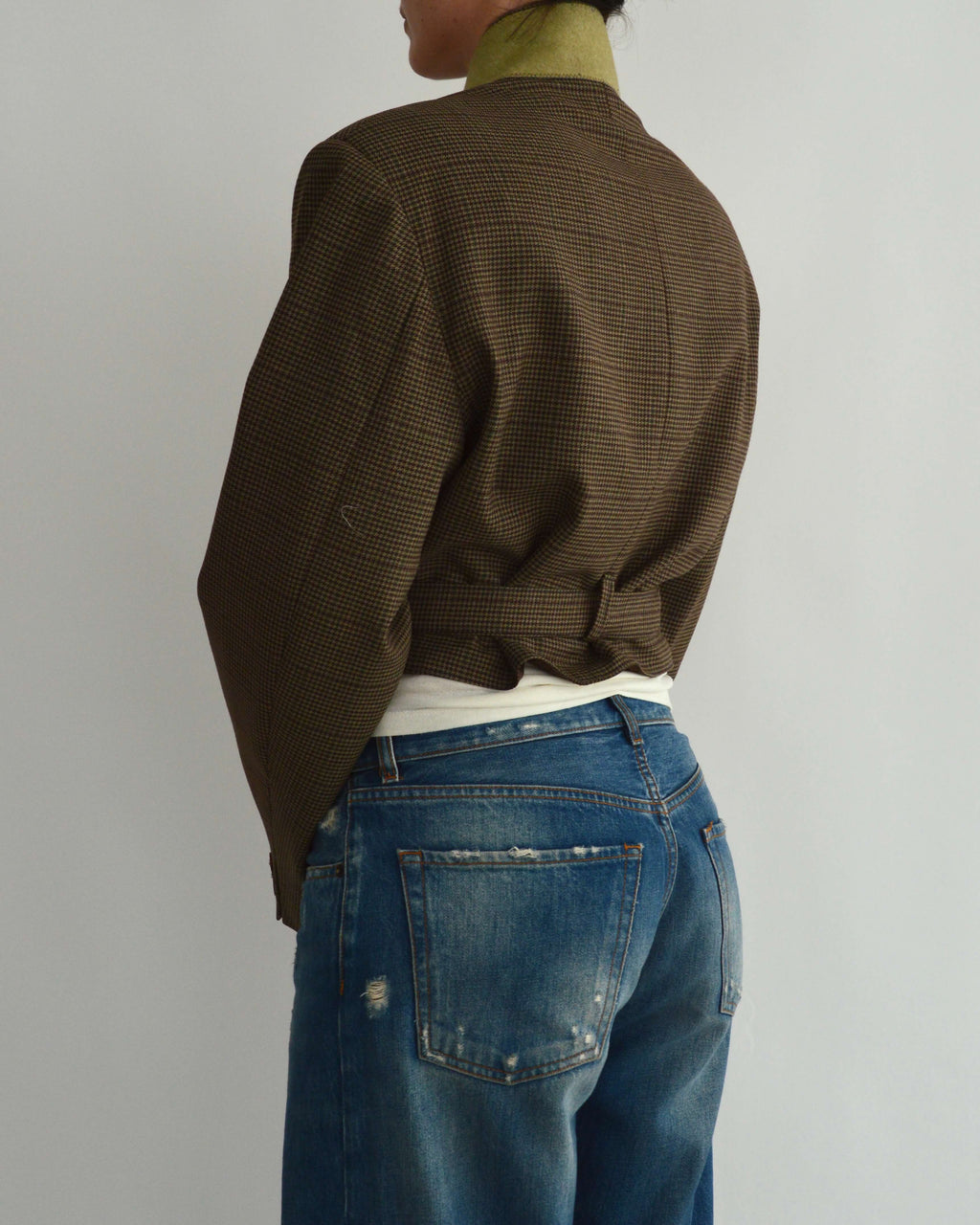 Tied-up Blazer - Checkred Green (M)