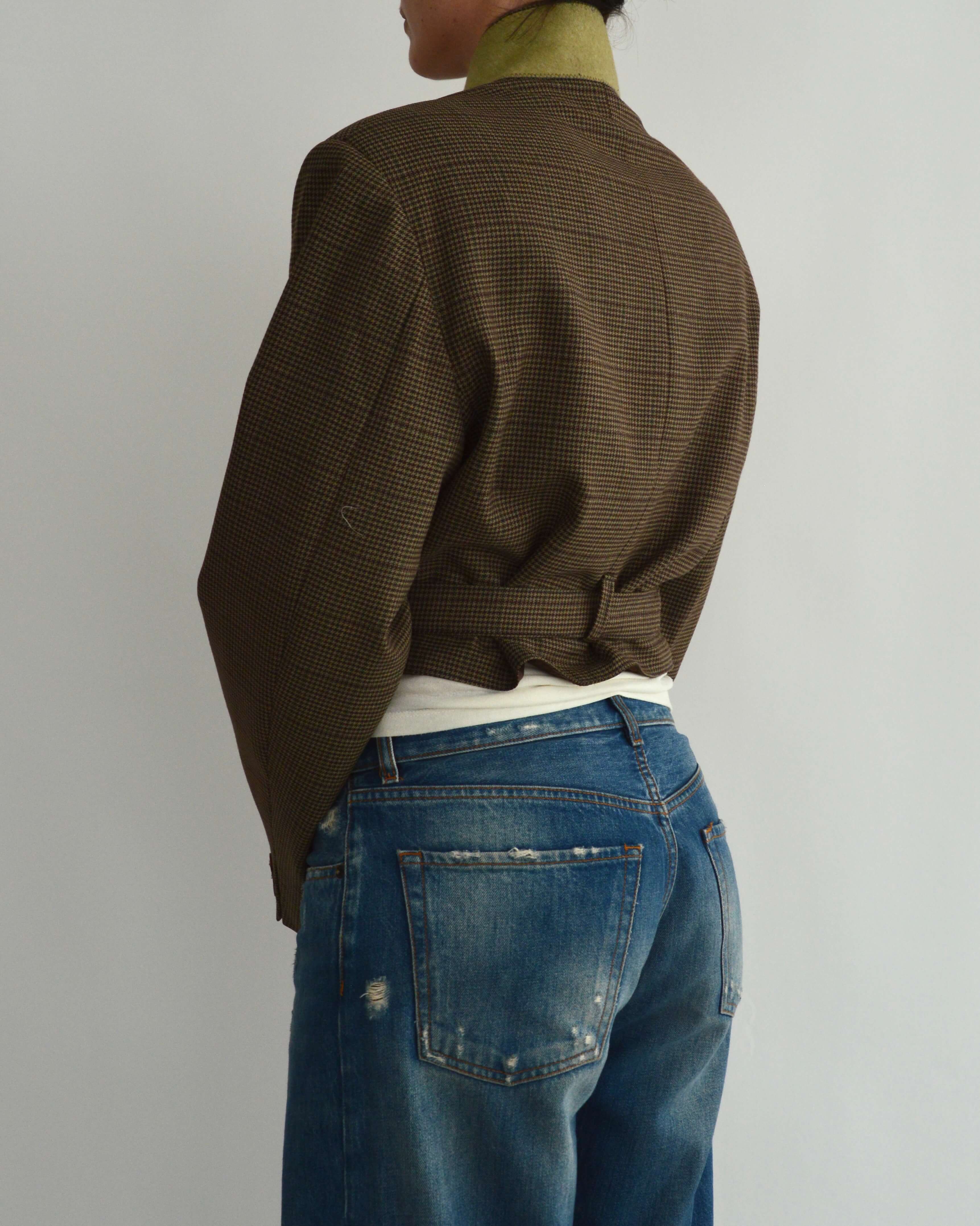 Tied-up Blazer - Checkred Green (M)