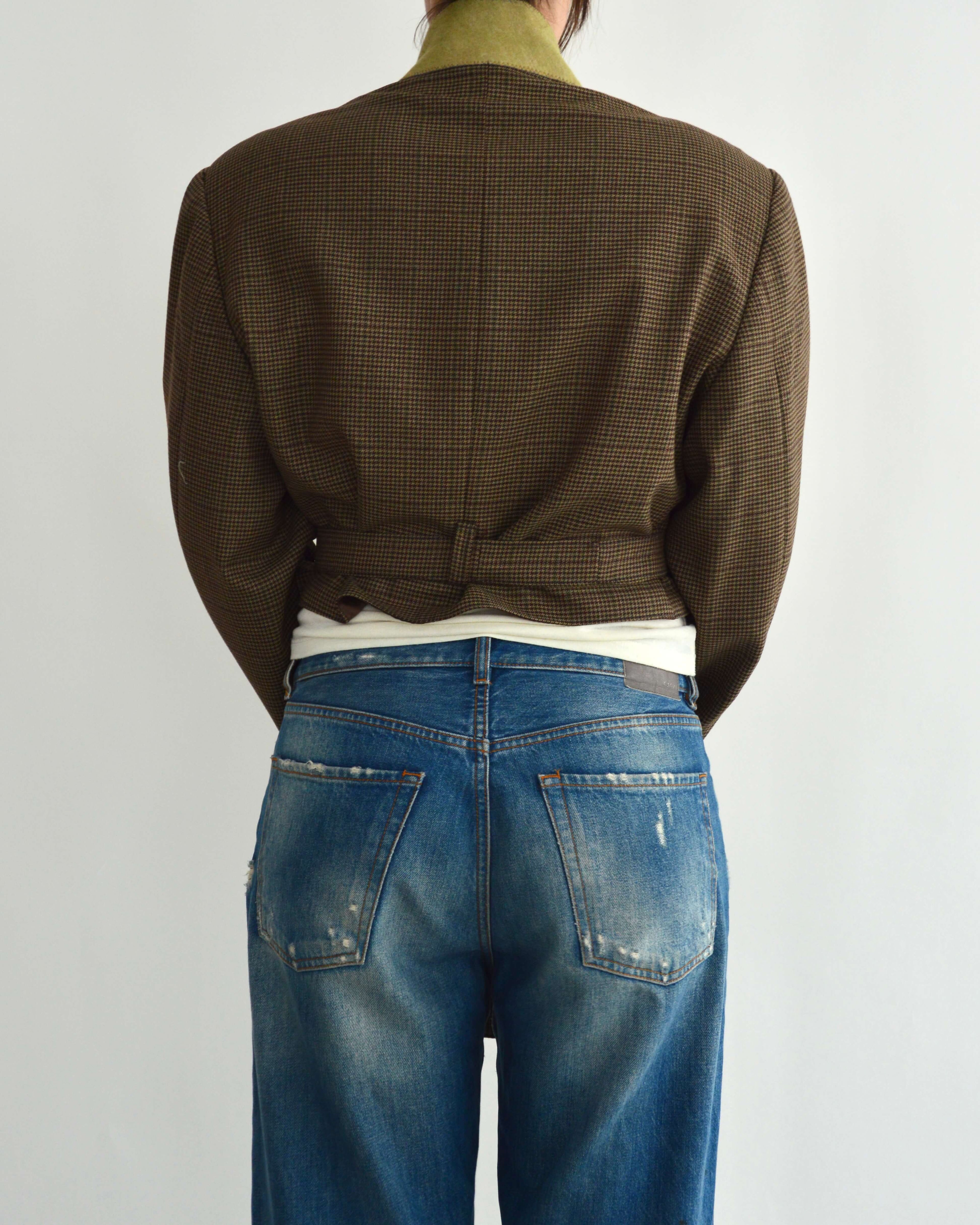 Tied-up Blazer - Checkred Green (M)