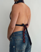 Top con lazo - Azules y rojos (talla pequeña)