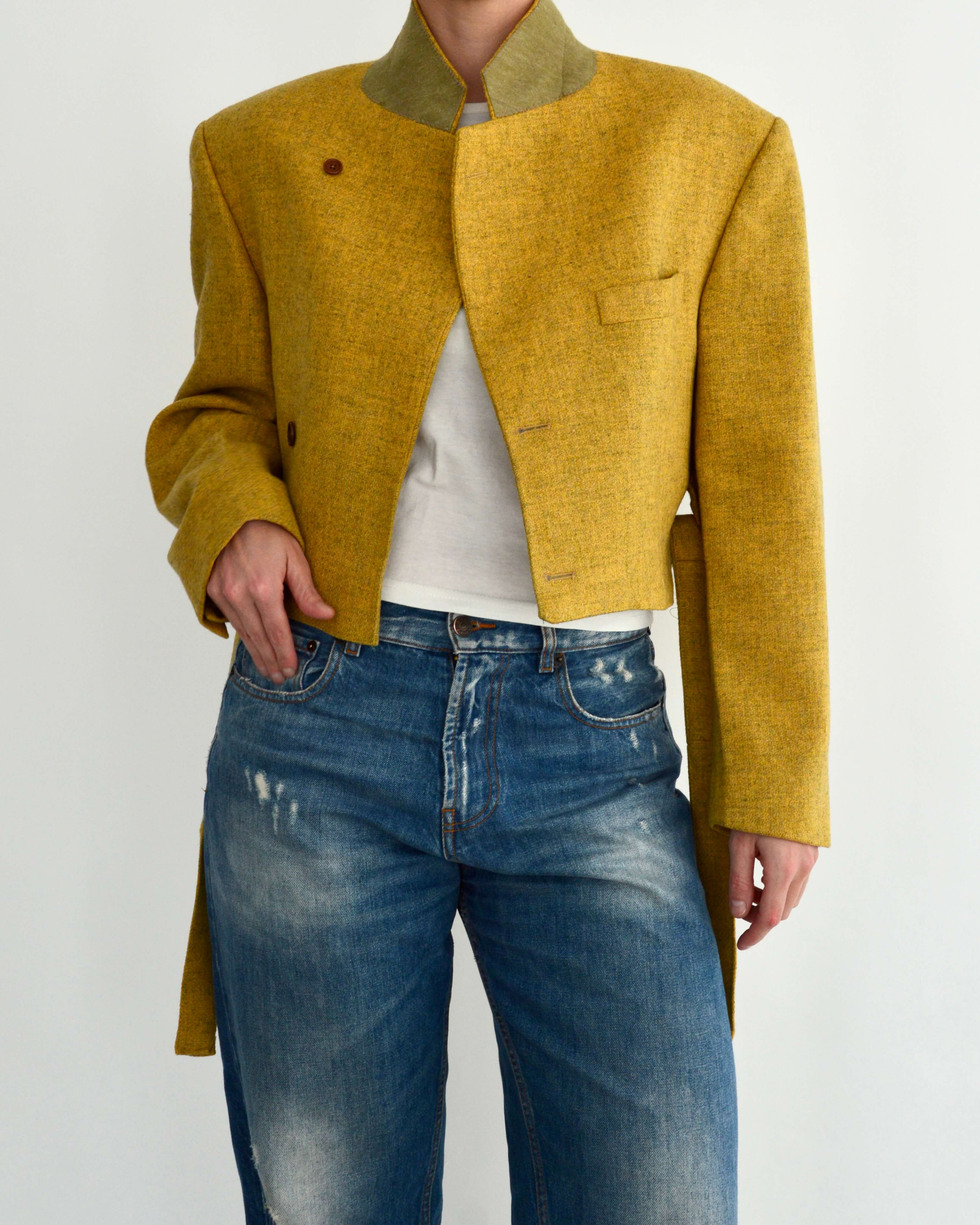 Tied-up Blazer - Yellow (L)