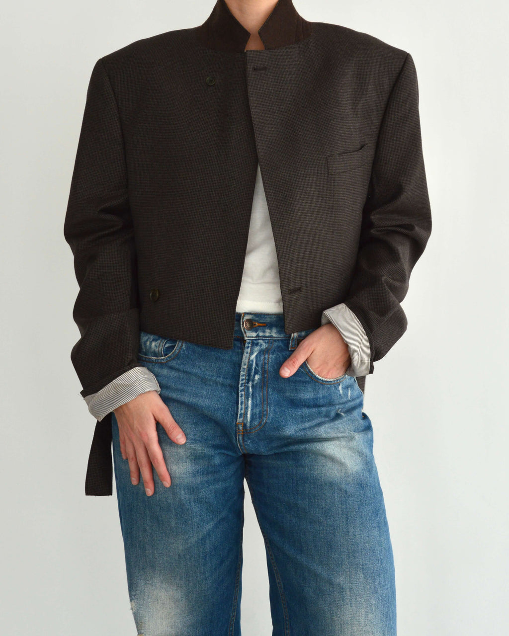 Tied-up Blazer - Brown (M)