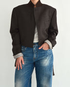 Tied-up Blazer - Brown (M)