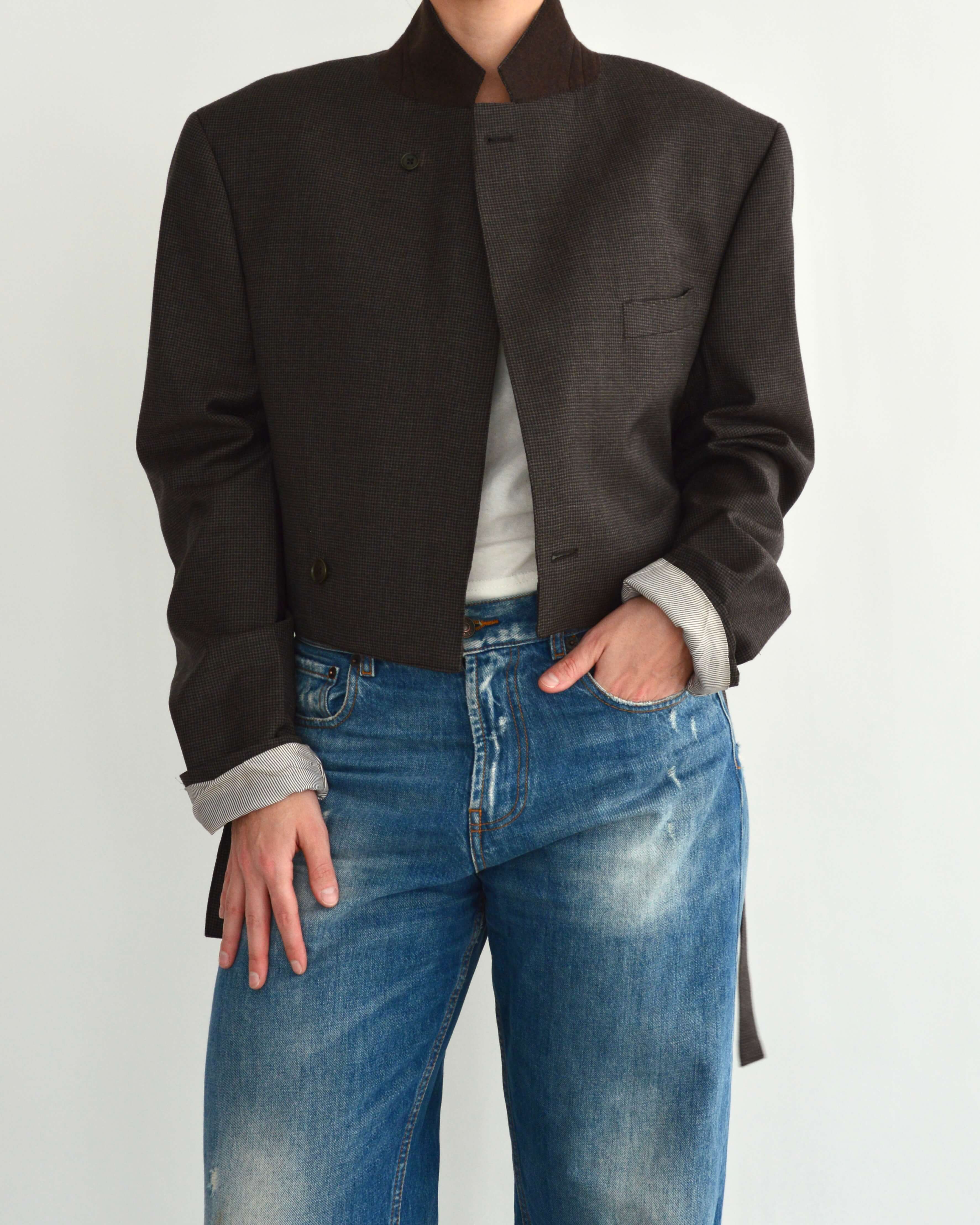 Tied-up Blazer - Brown (M)