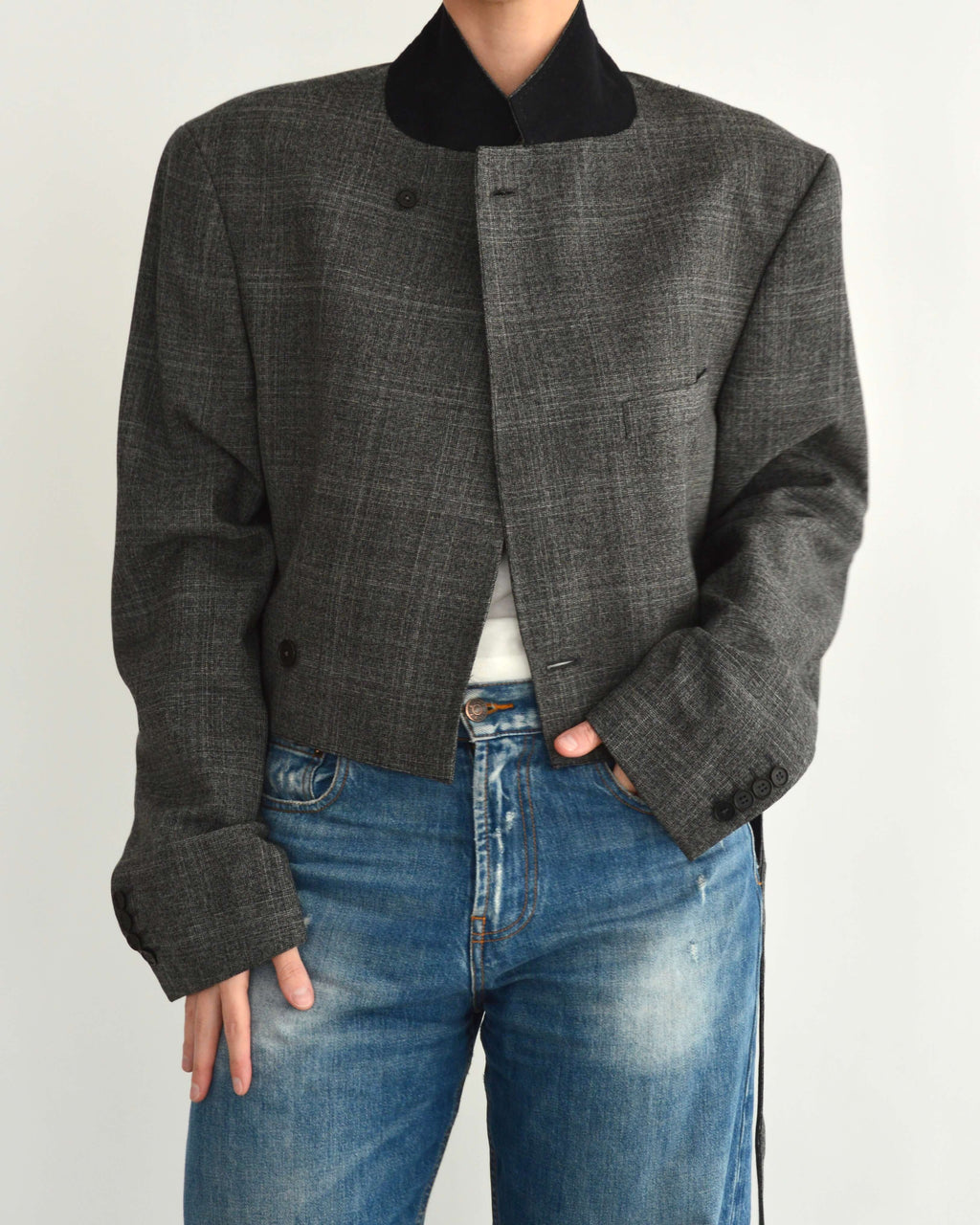 Miniblazer - Donkergrijs (M)