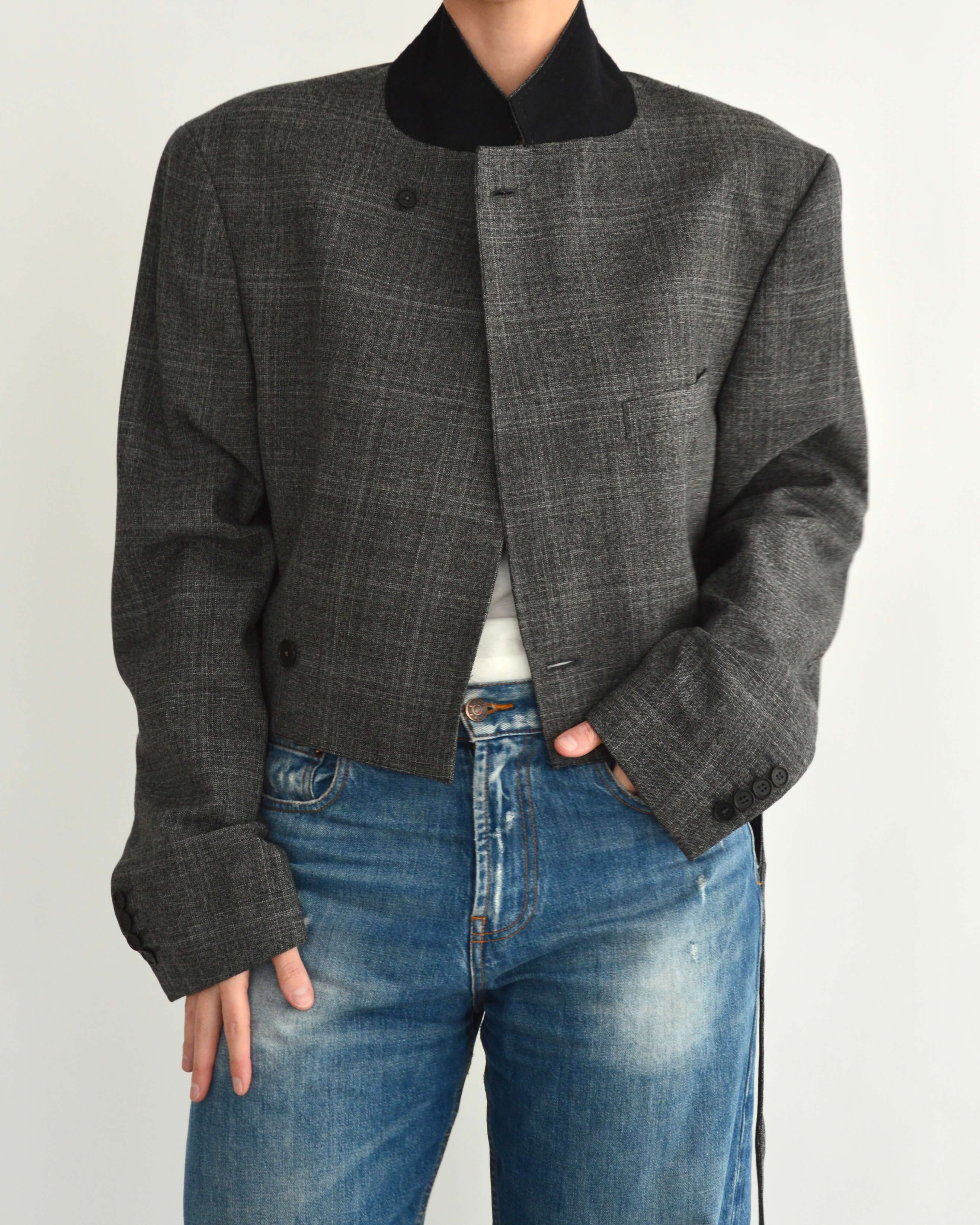 Tied-Up Blazer - Grijs vervaagd (M)