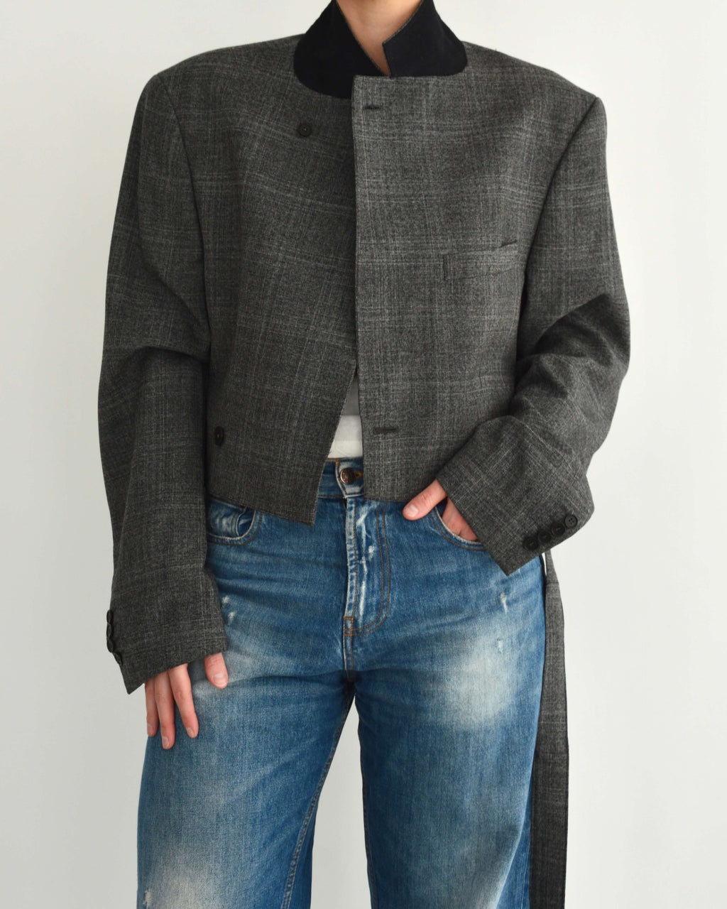 Miniblazer - Donkergrijs (M)