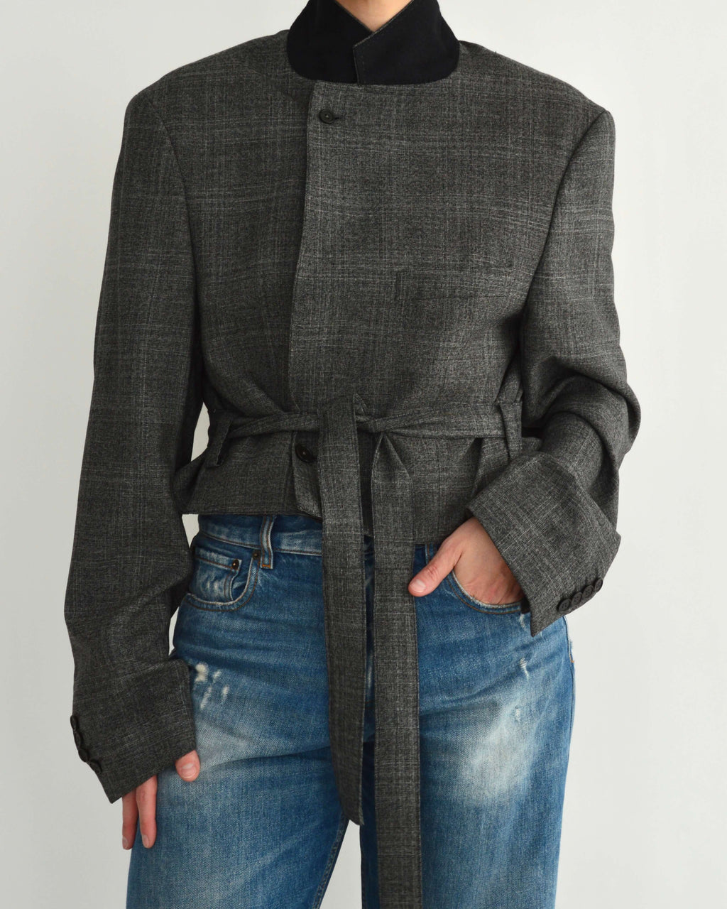 Miniblazer - Donkergrijs (M)