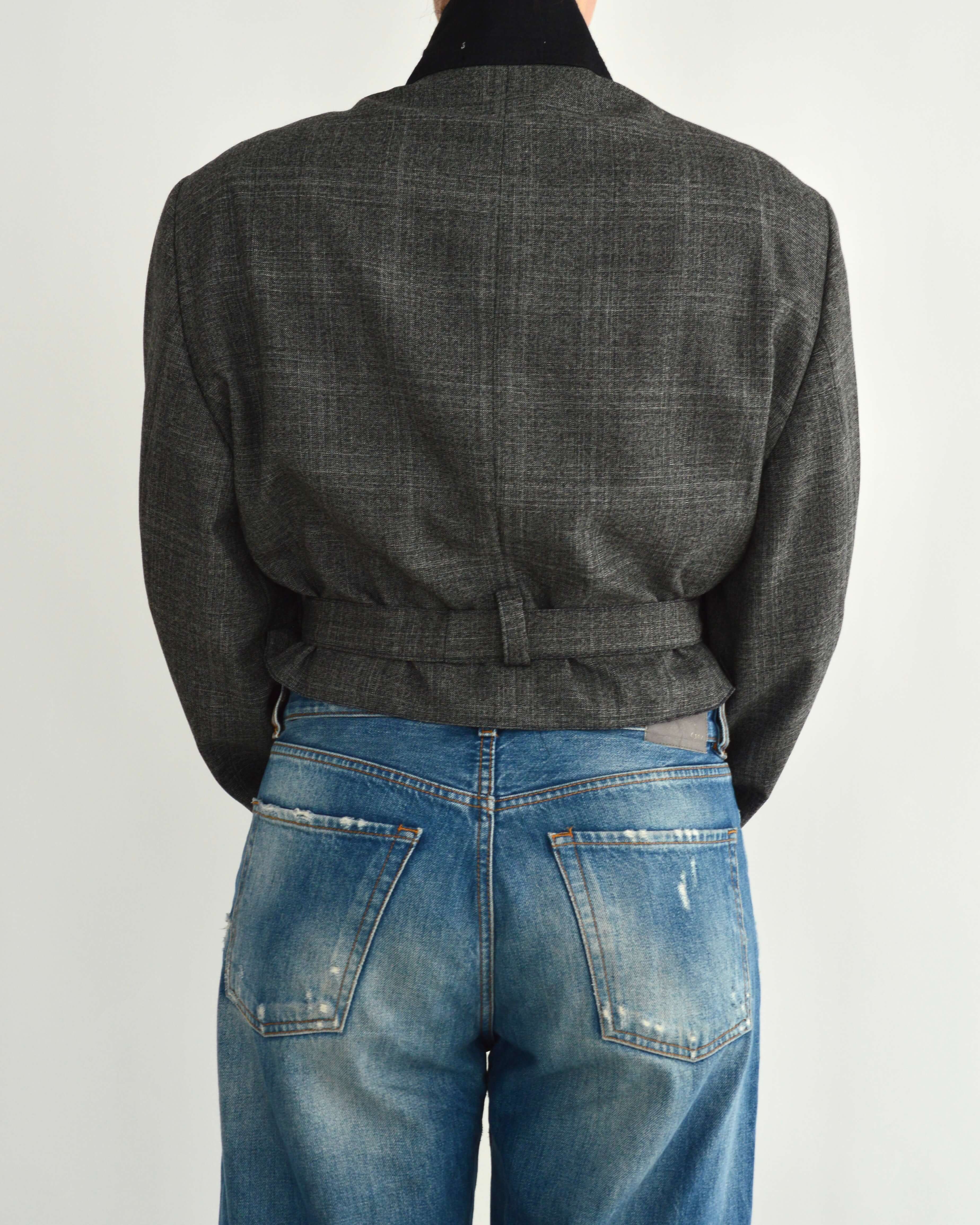 Tied-Up Blazer - Grijs vervaagd (M)