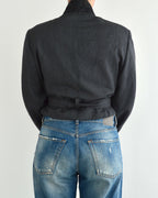 Tied-up Blazer - Plain Grey (S)