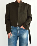Tied-up Blazer - Green & Brown (M)