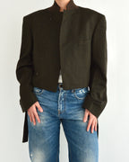 Tied-up Blazer - Green & Brown (M)