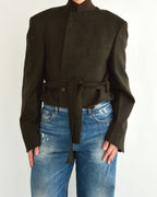 Tied-up Blazer - Green & Brown (M)