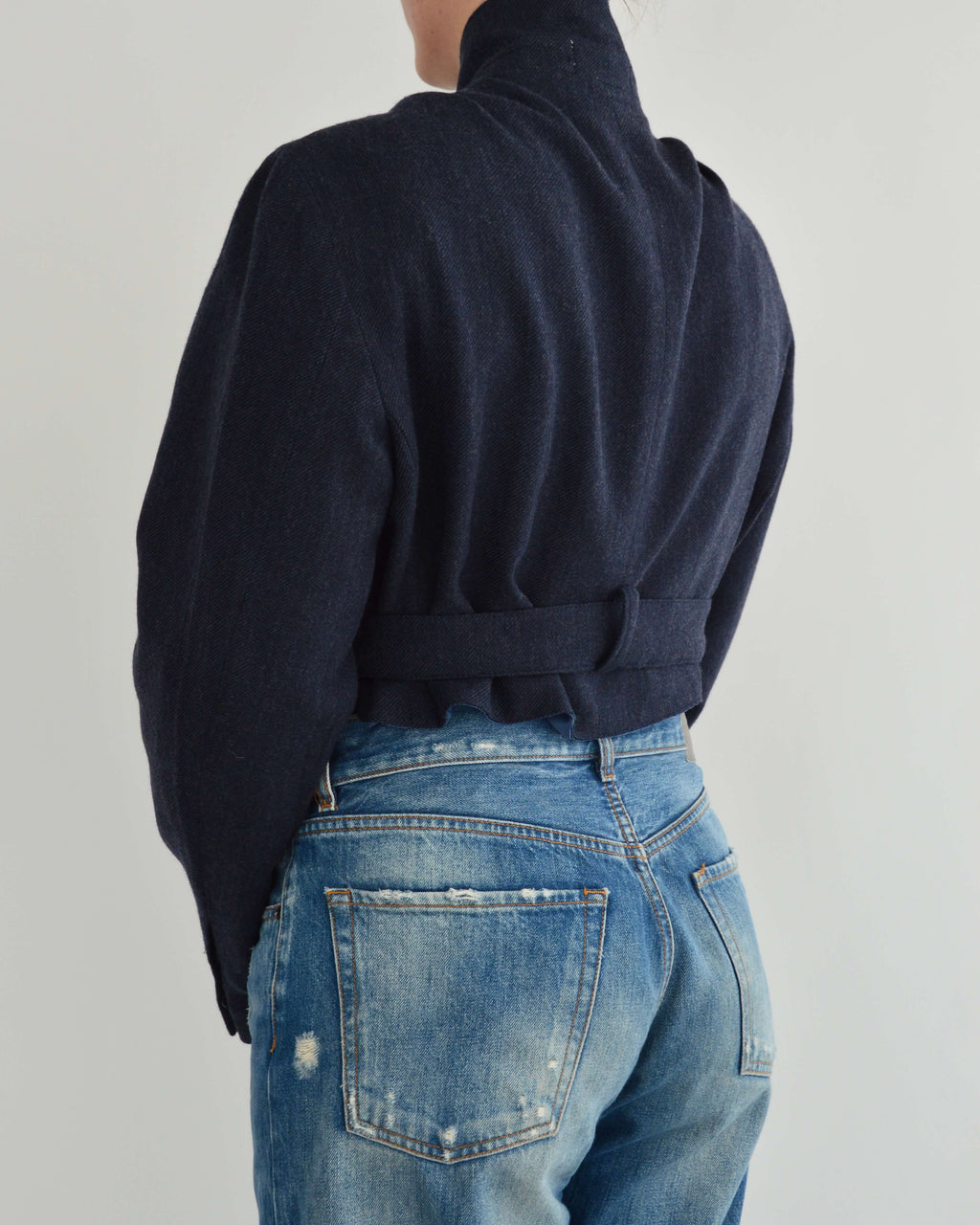 Tied-Up Blazer - Blauw vervaagd (M)