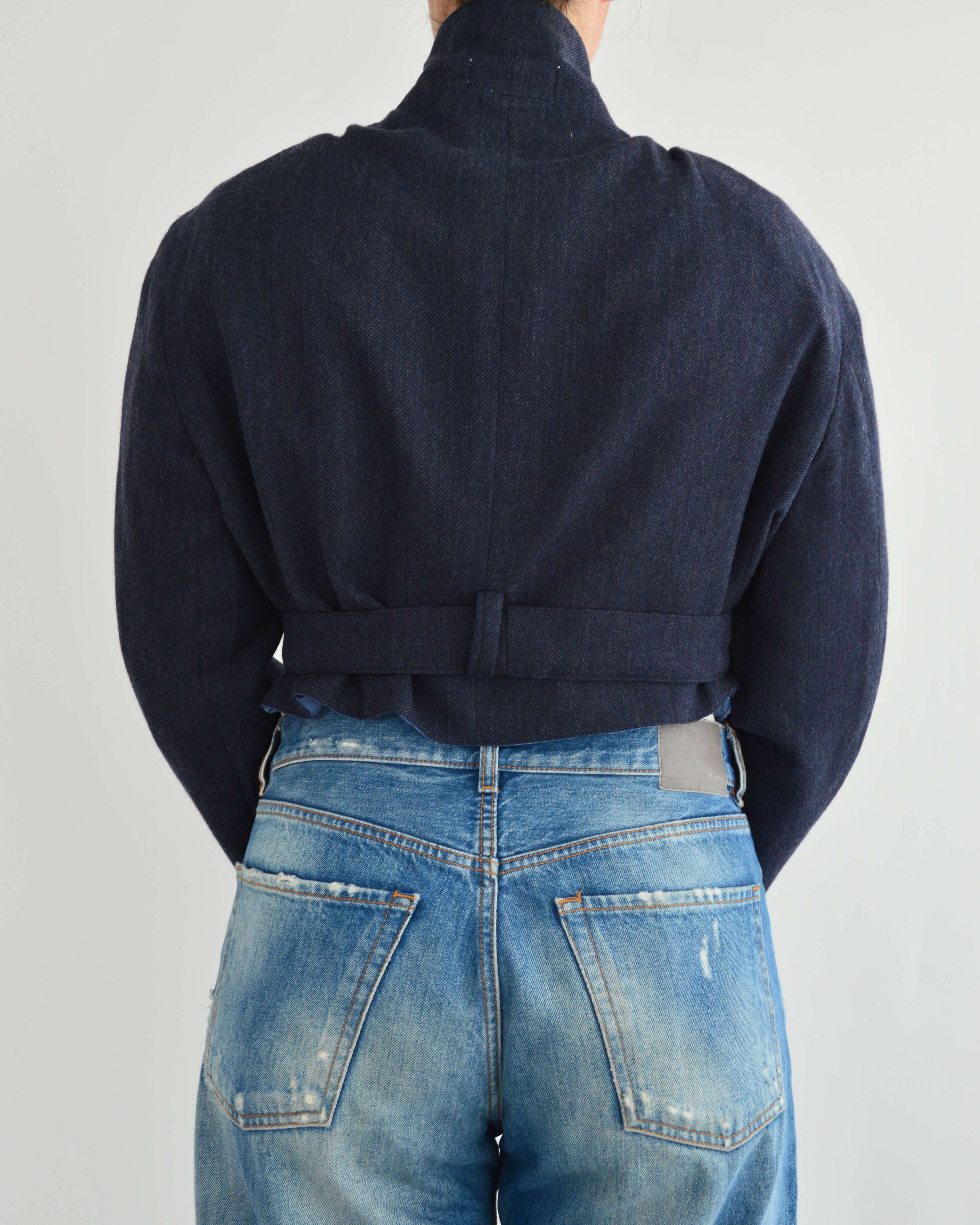 Tied-Up Blazer - Blauw vervaagd (M)