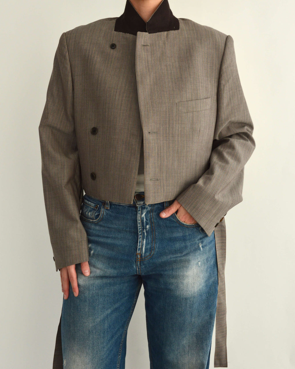 Tied-up Blazer - Coffee (S)