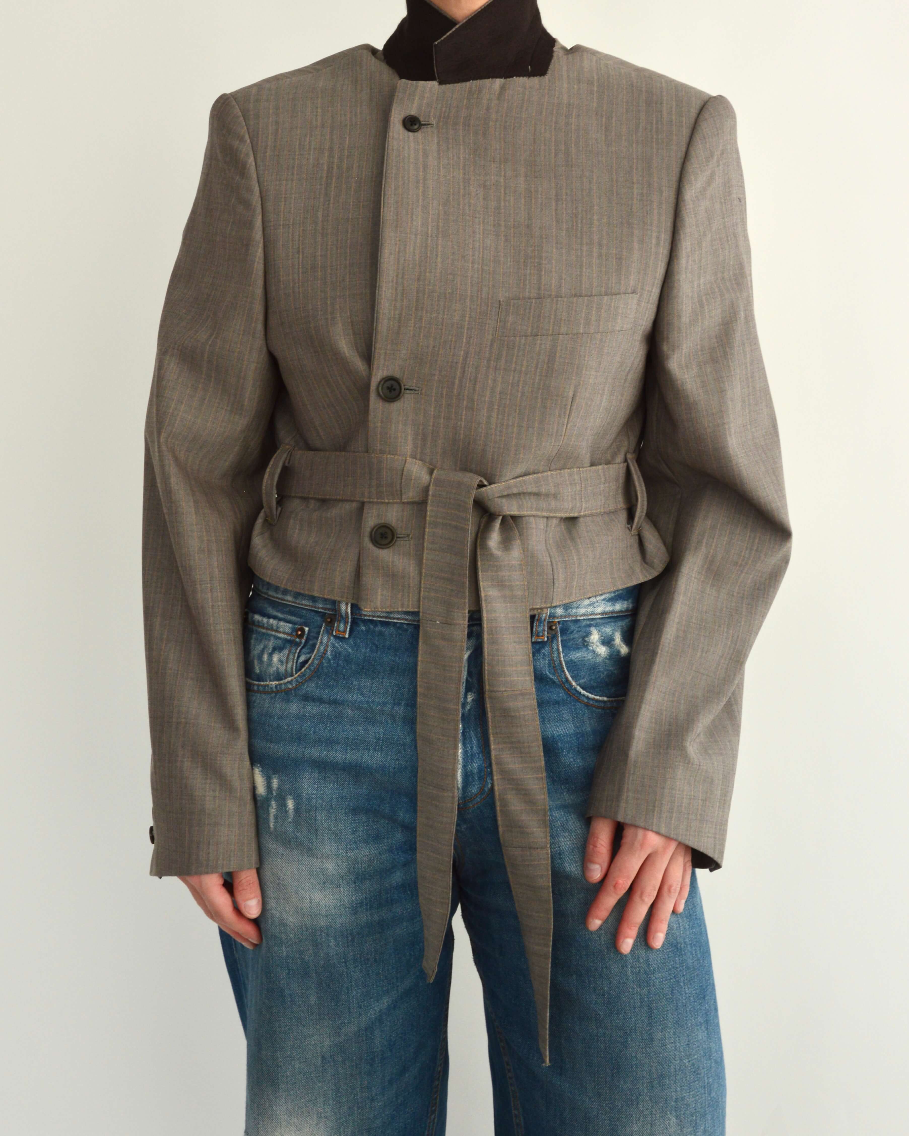 Tied-up Blazer - Coffee (S)