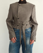 Tied-up Blazer - Coffee (S)