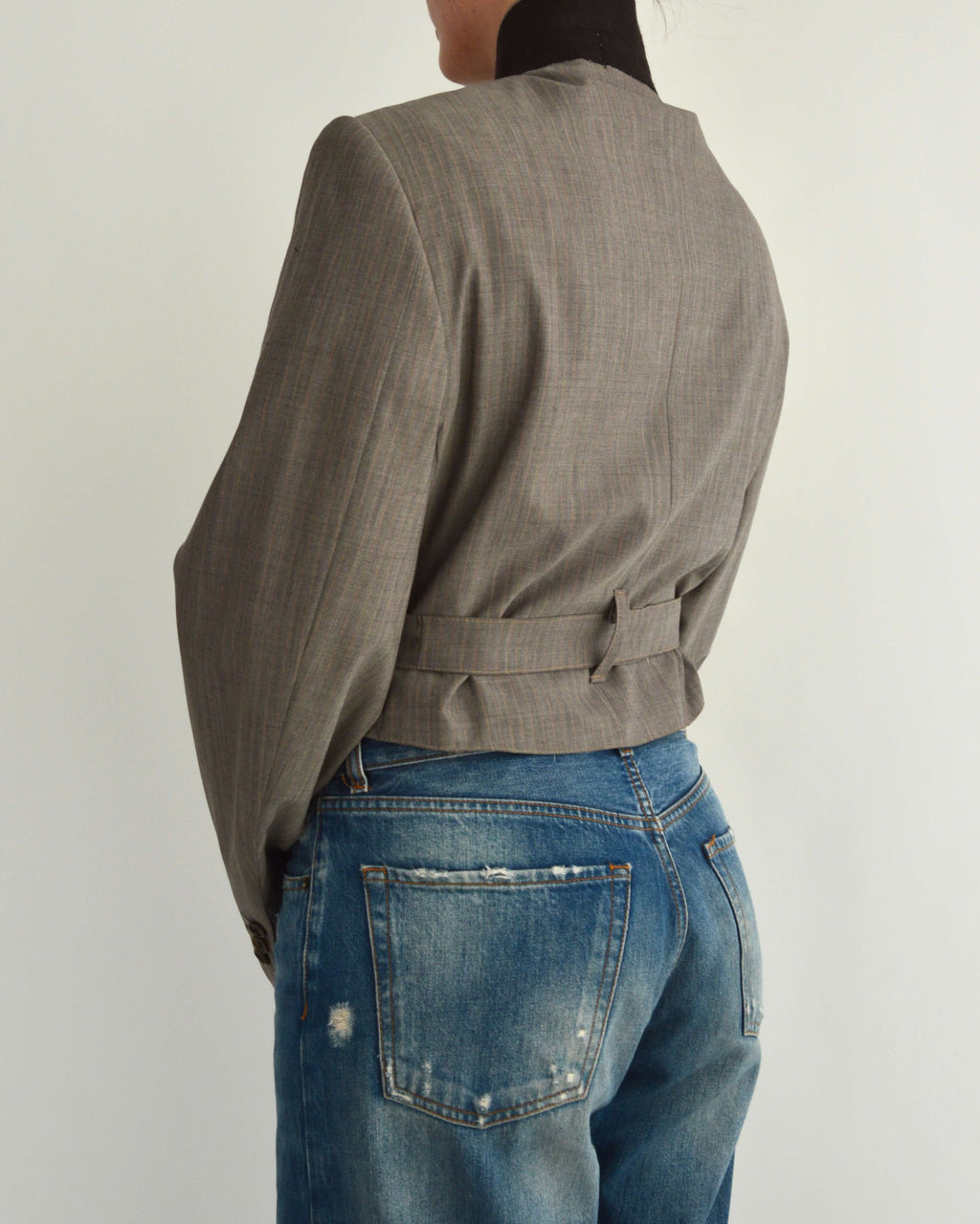 Tied-up Blazer - Coffee (S)