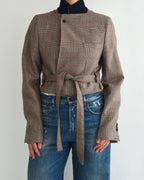 Tied-up Blazer - Checkred (XS)