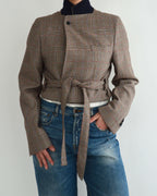 Tied-up Blazer - Checkred (XS)