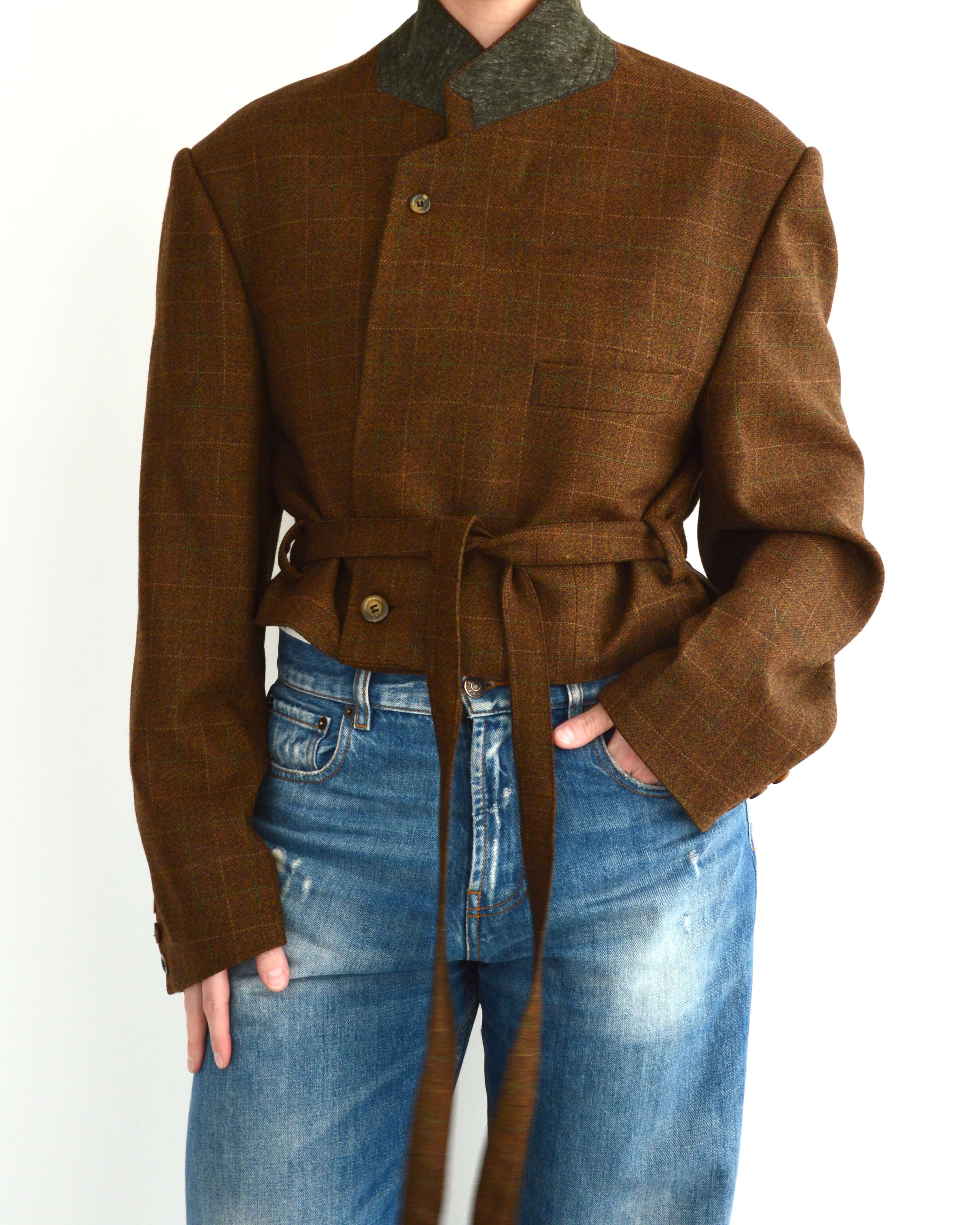 Tied-up Blazer - Fall Leaves (L)