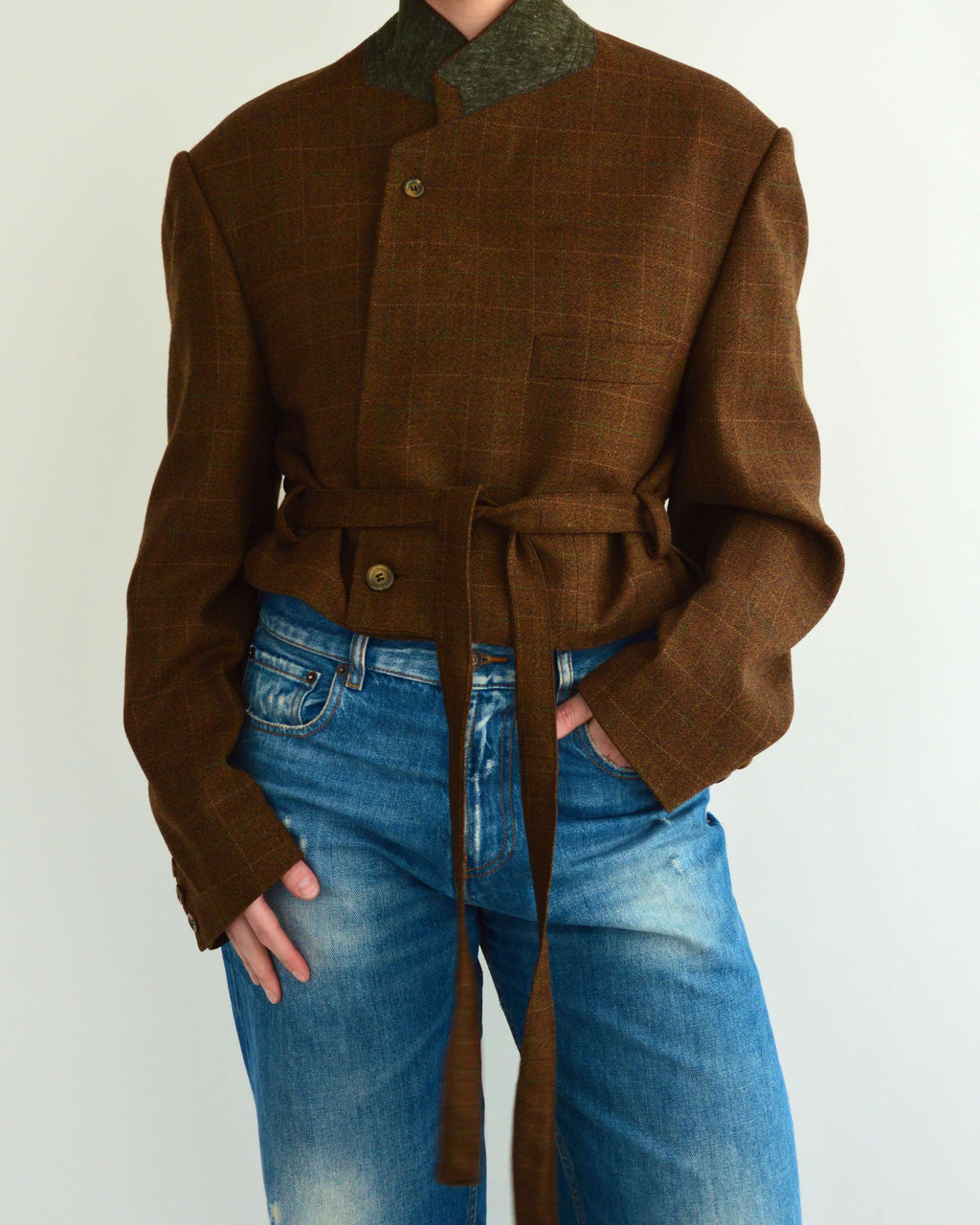 Tied-up Blazer - Fall Leaves (XL)