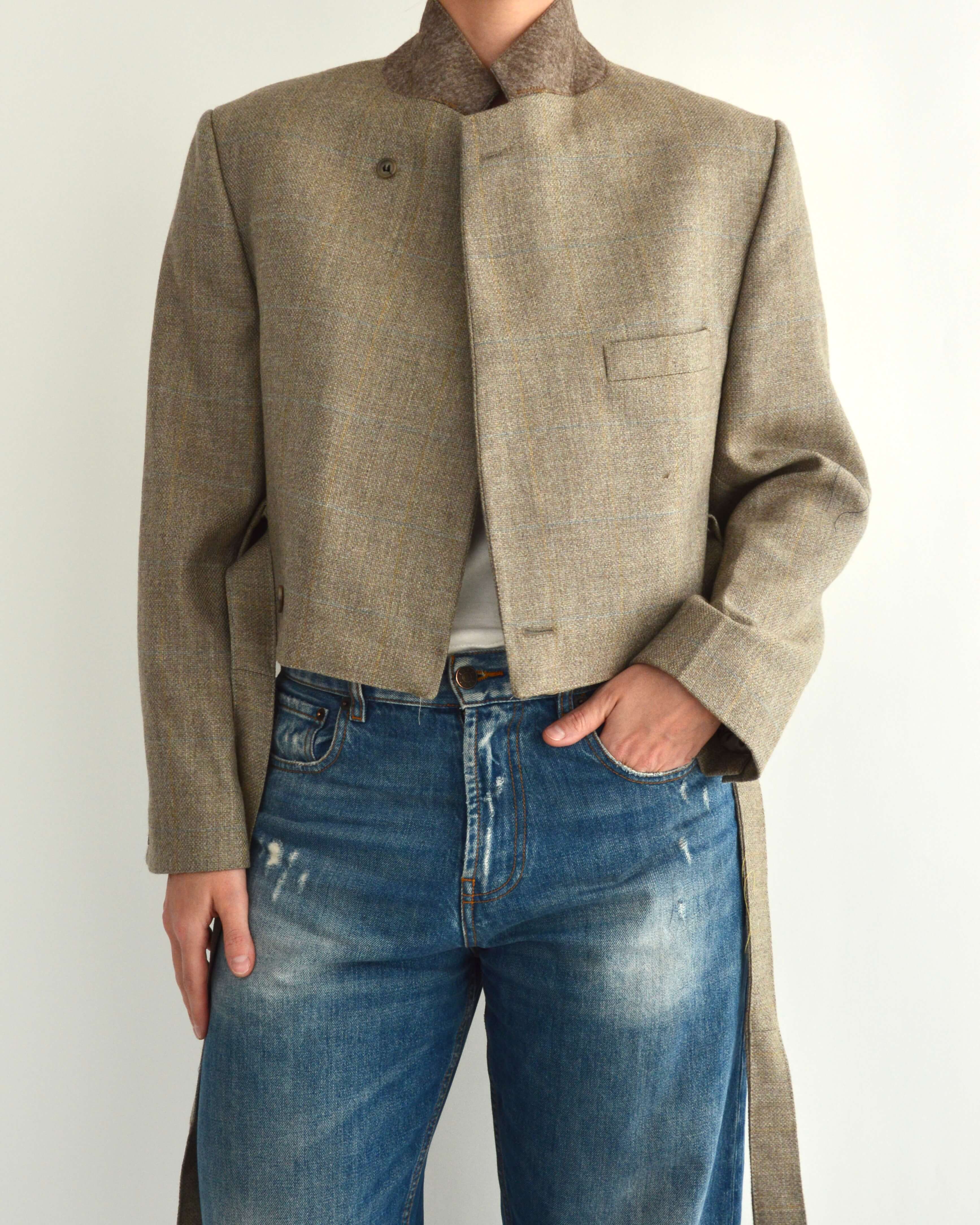 Tied-up Blazer - Textured Light (XS)