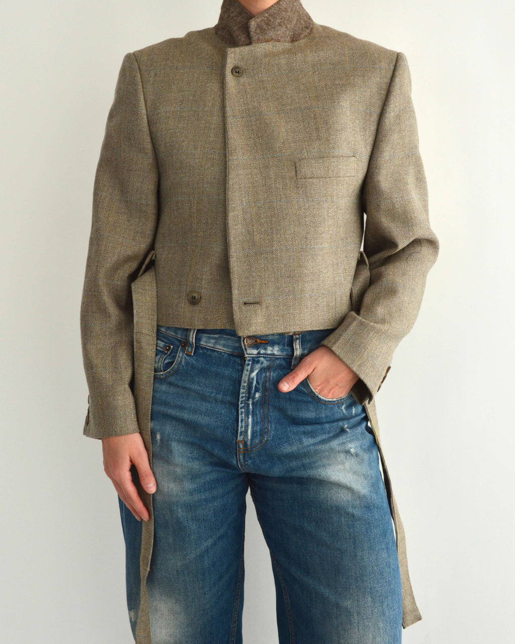 Tied-up Blazer - Textured Light (XS)