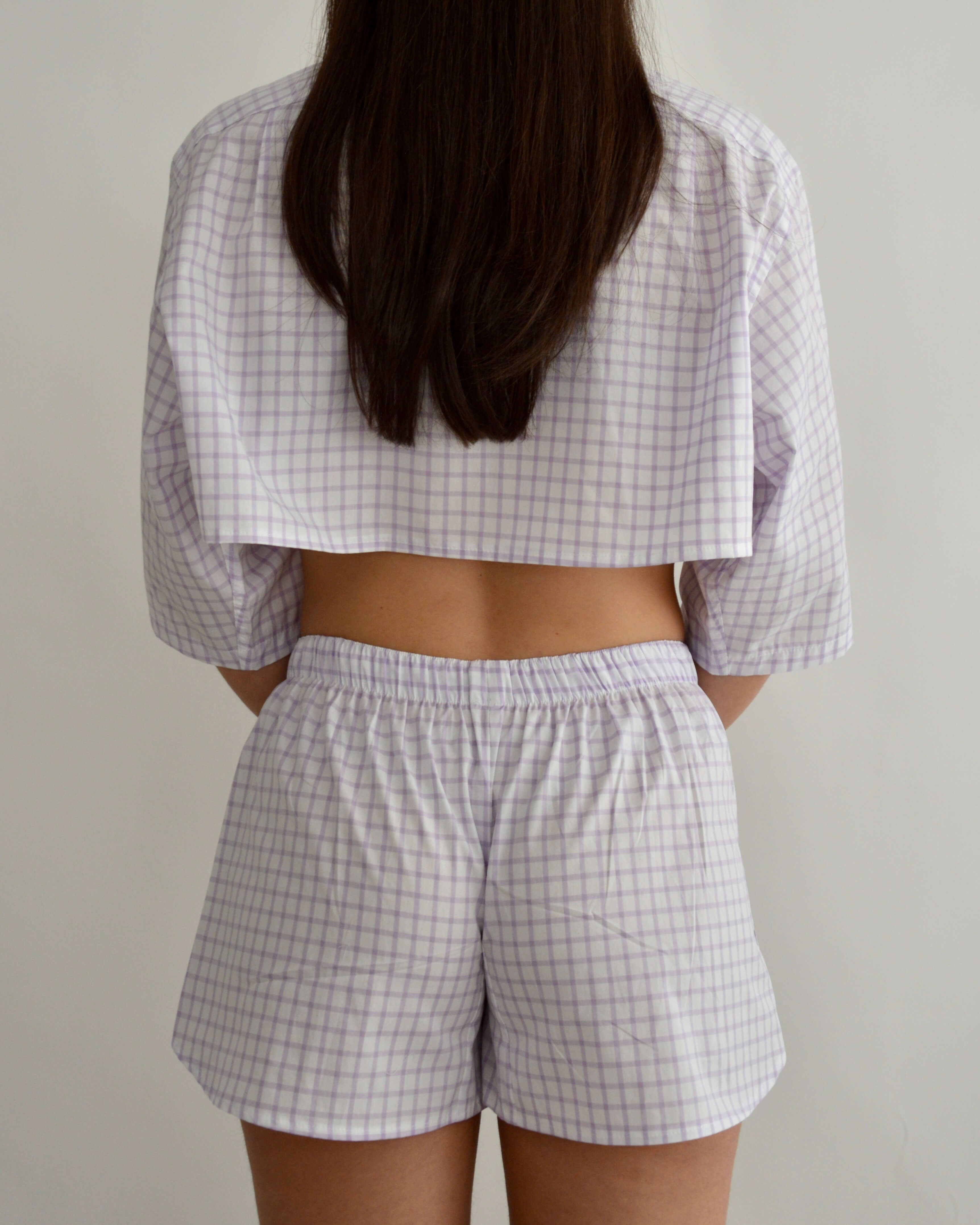 Conjunto de pijama - Morado de cintura baja (XS)