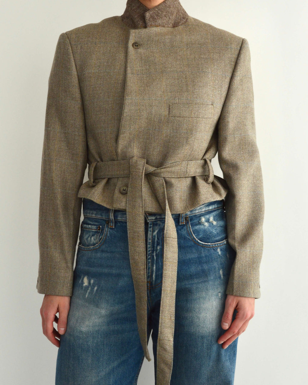 Tied-up Blazer - Textured Light (XS)