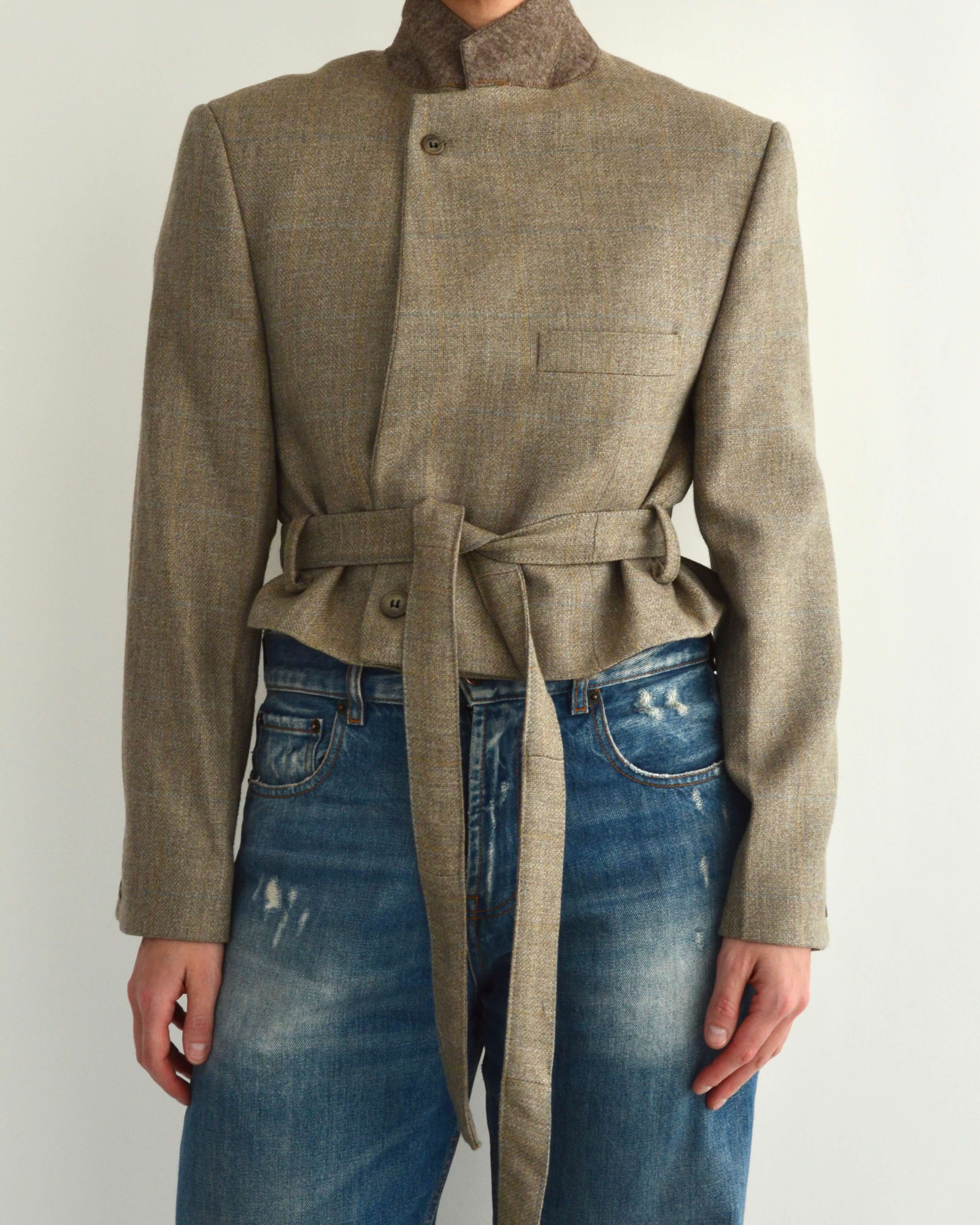Tied-up Blazer - Textured Light (XS)