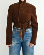Tied-up Blazer - Brown Corduroy (M)