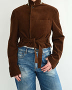 Tied-up Blazer - Brown Corduroy (M)