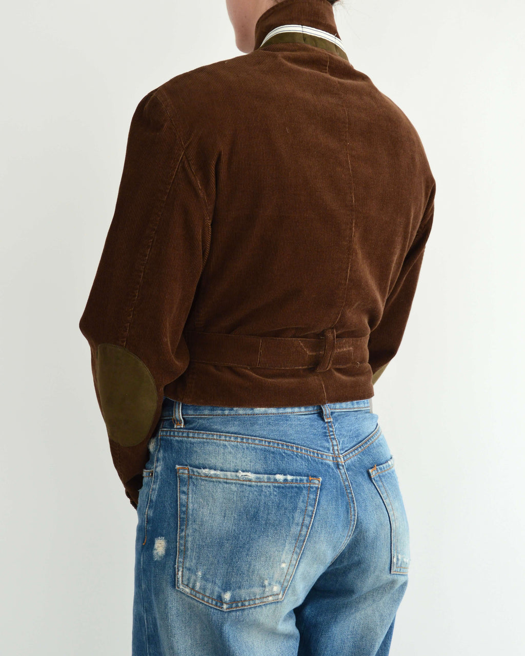 Tied-up Blazer - Brown Corduroy (M)