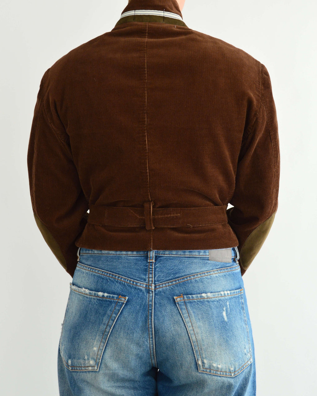 Tied-up Blazer - Brown Corduroy (M)