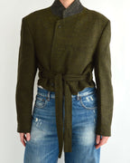 Tied-up Blazer - Textured Green (L)